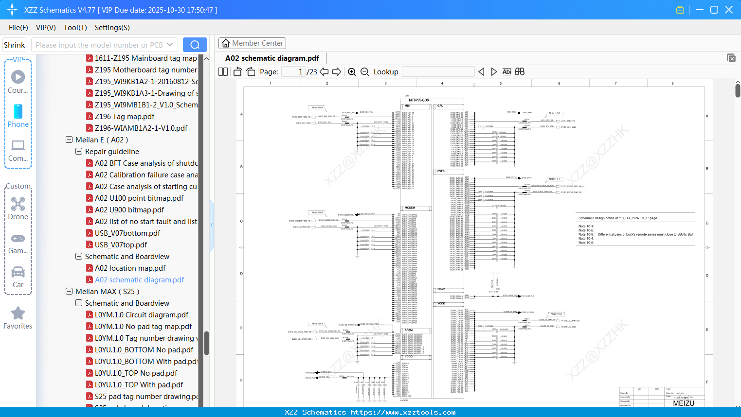 Meizu A02 Schematic Diagram